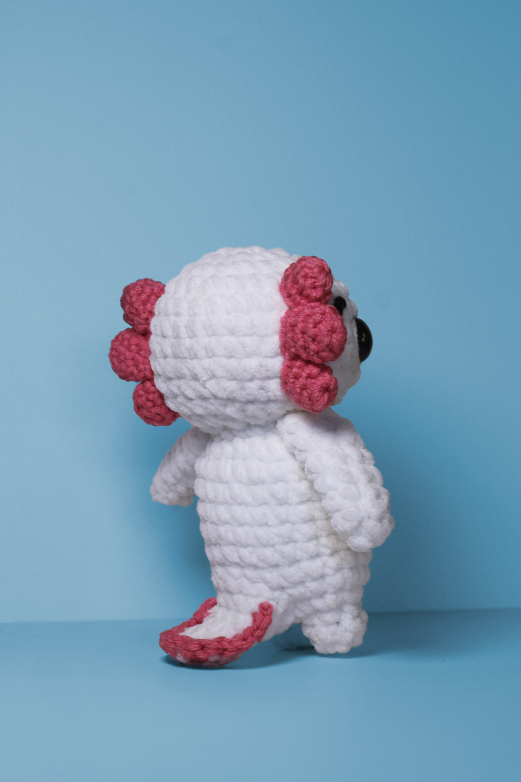Crochet Axolotl Plush – Handmade Chunky Amigurumi Pal