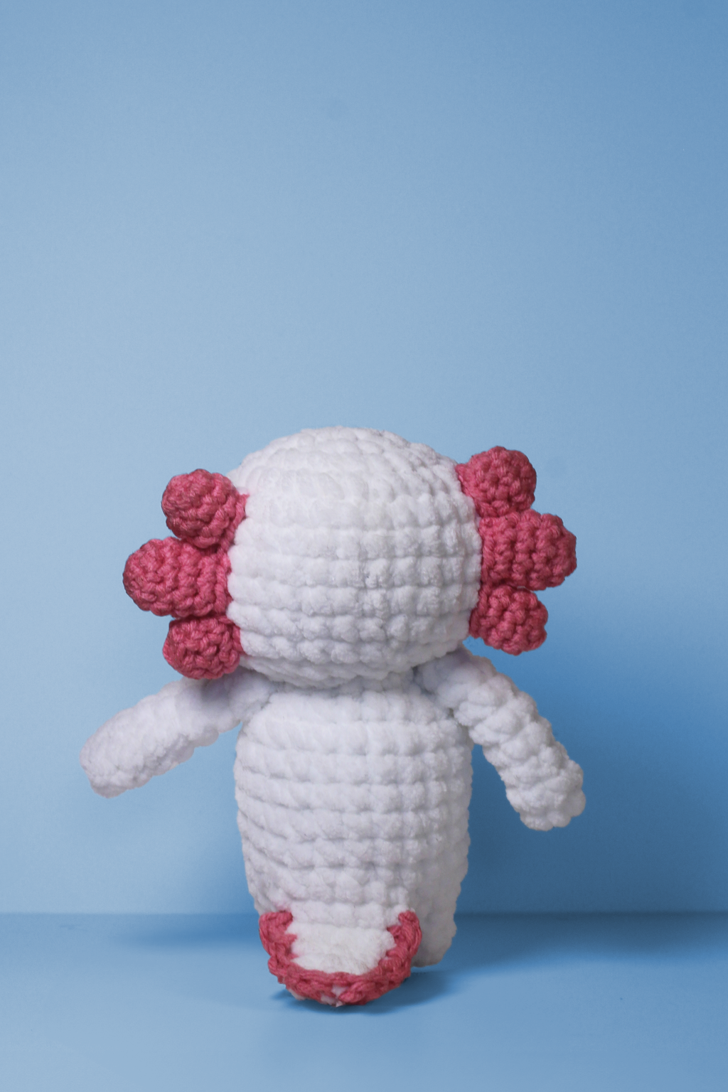 Crochet Axolotl Plush – Handmade Chunky Amigurumi Pal