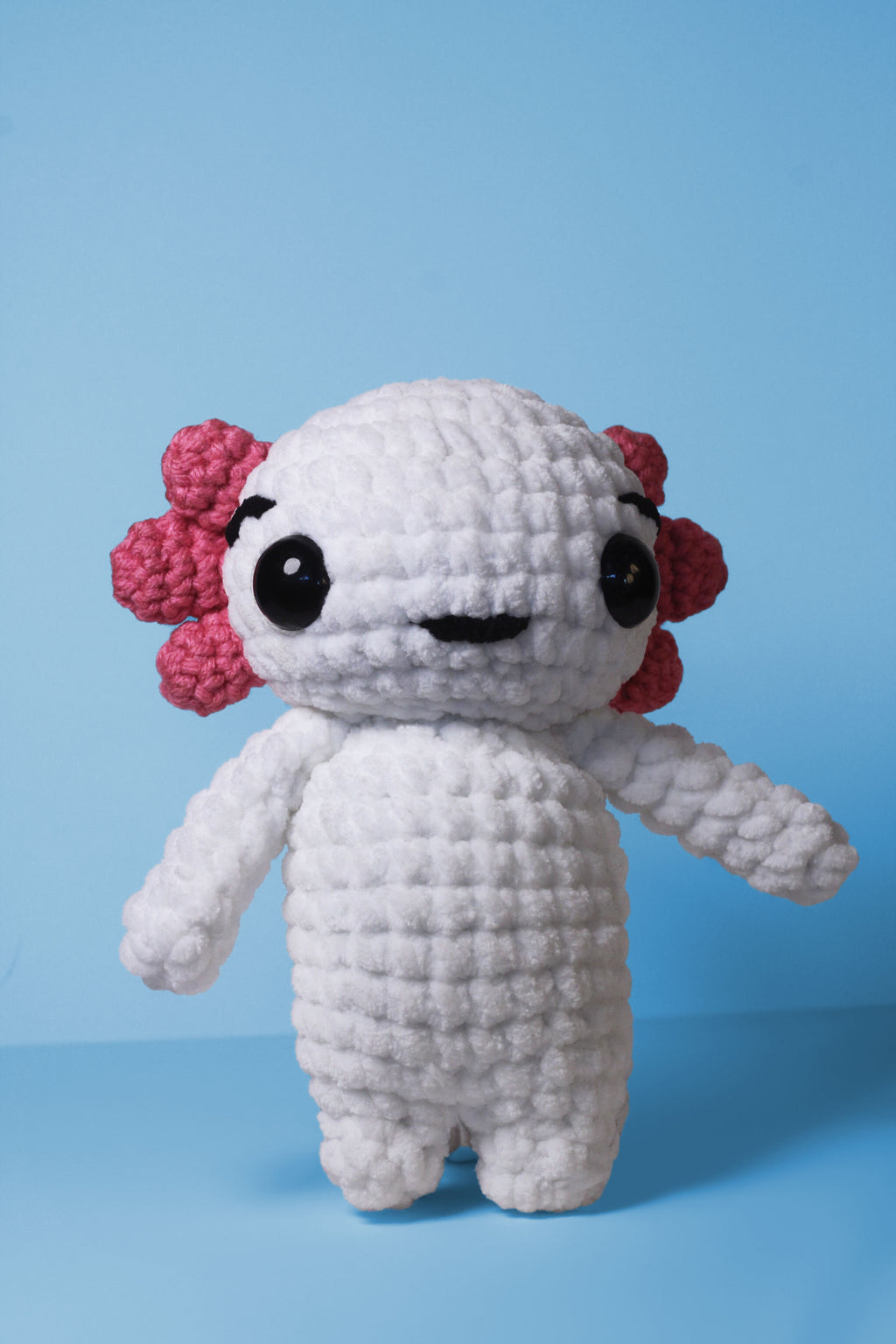 Crochet Axolotl Plush – Handmade Chunky Amigurumi Pal