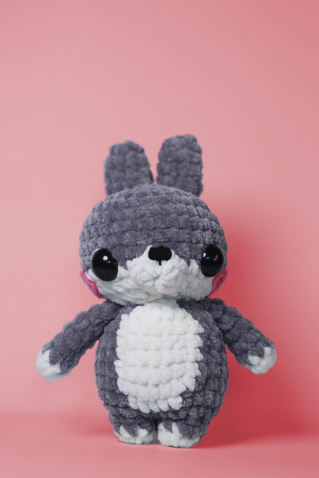 Crochet Bunny Plush – Handmade Chunky Amigurumi Rabbit Pal