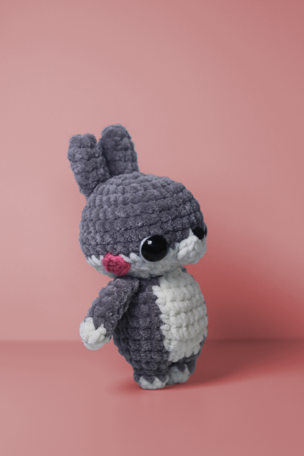 Crochet Bunny Plush – Handmade Chunky Amigurumi Rabbit Pal