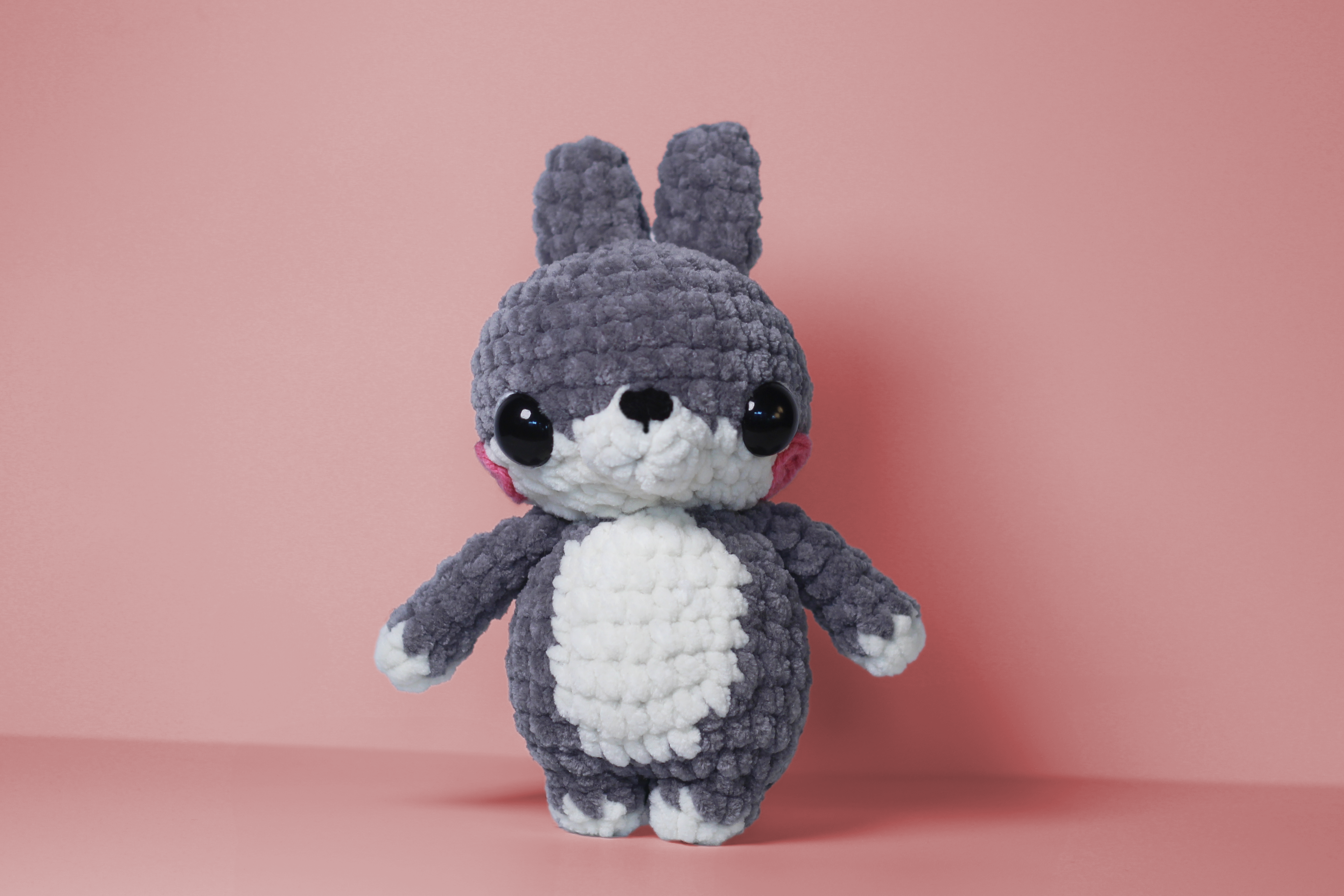 Crochet Bunny Plush – Handmade Chunky Amigurumi Rabbit Pal