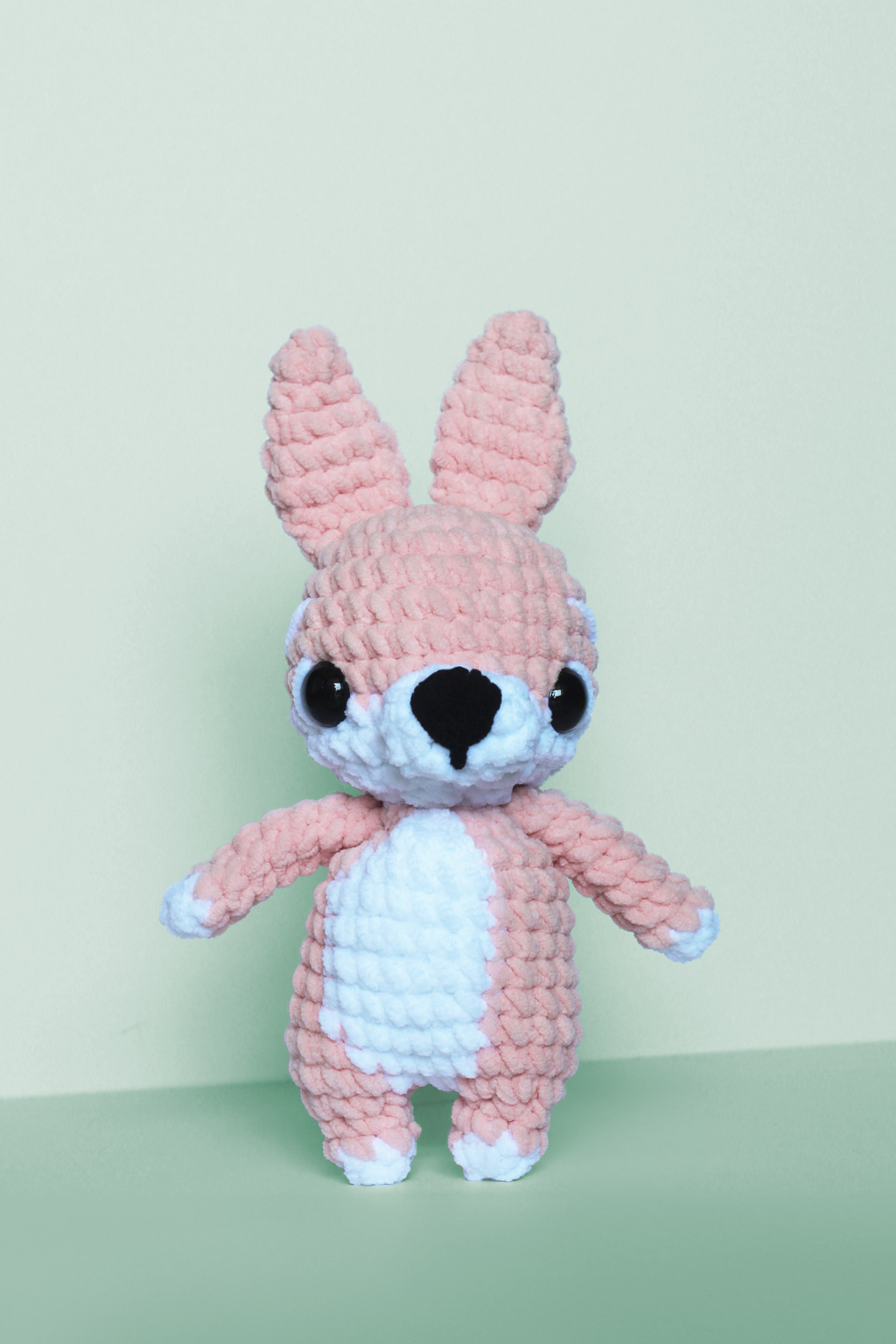 Crochet Bunny Plush – Handmade Chunky Amigurumi Rabbit Pal