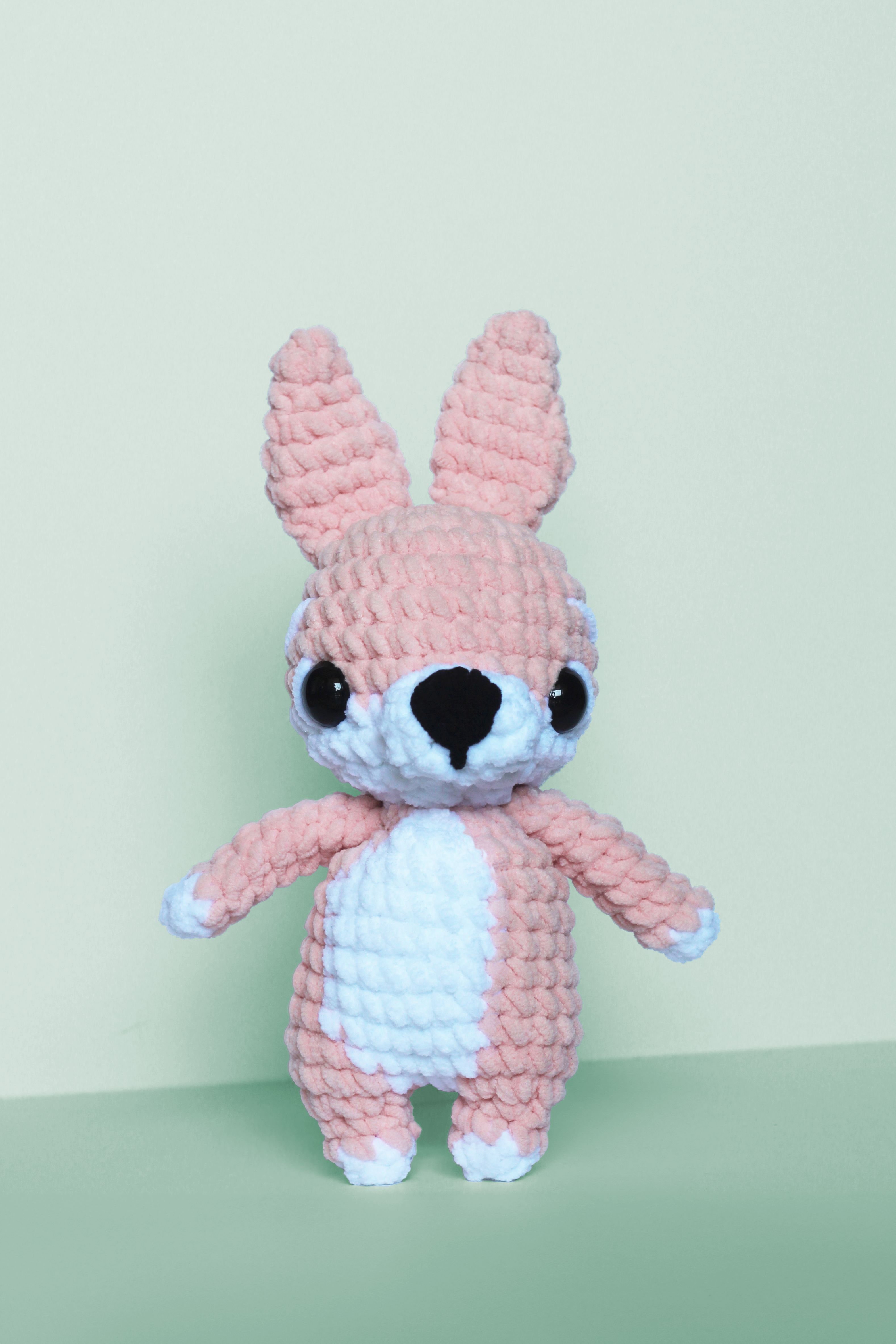 Crochet Bunny Plush – Handmade Chunky Amigurumi Rabbit Pal