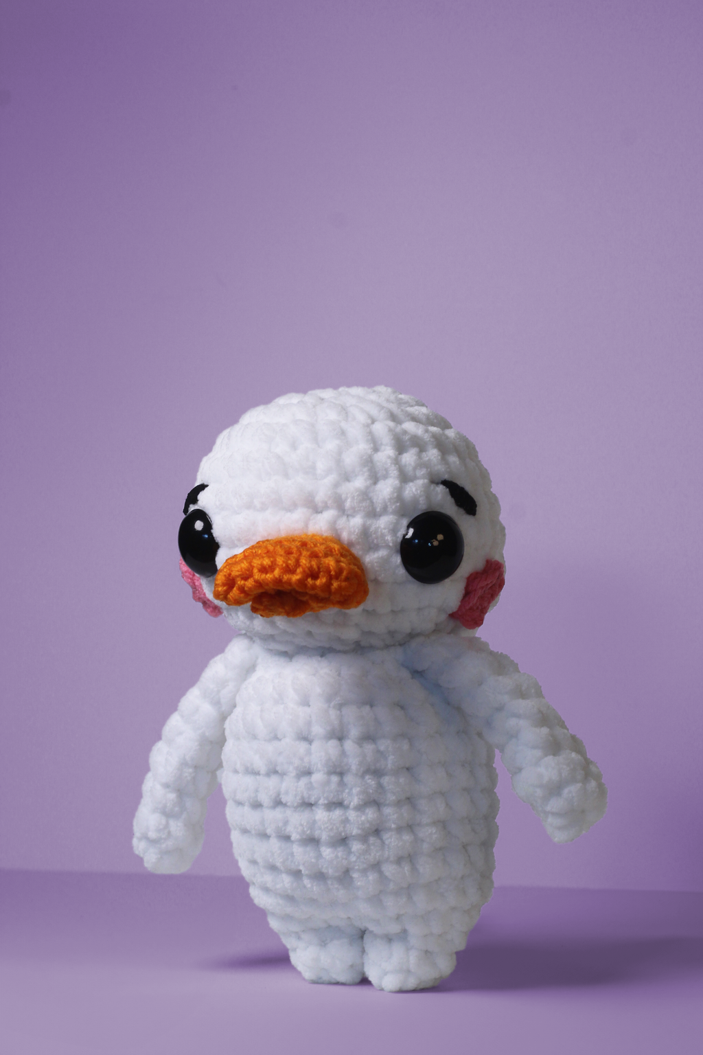 Crochet Duck Plush – Handmade Chunky Amigurumi Duckling Pal