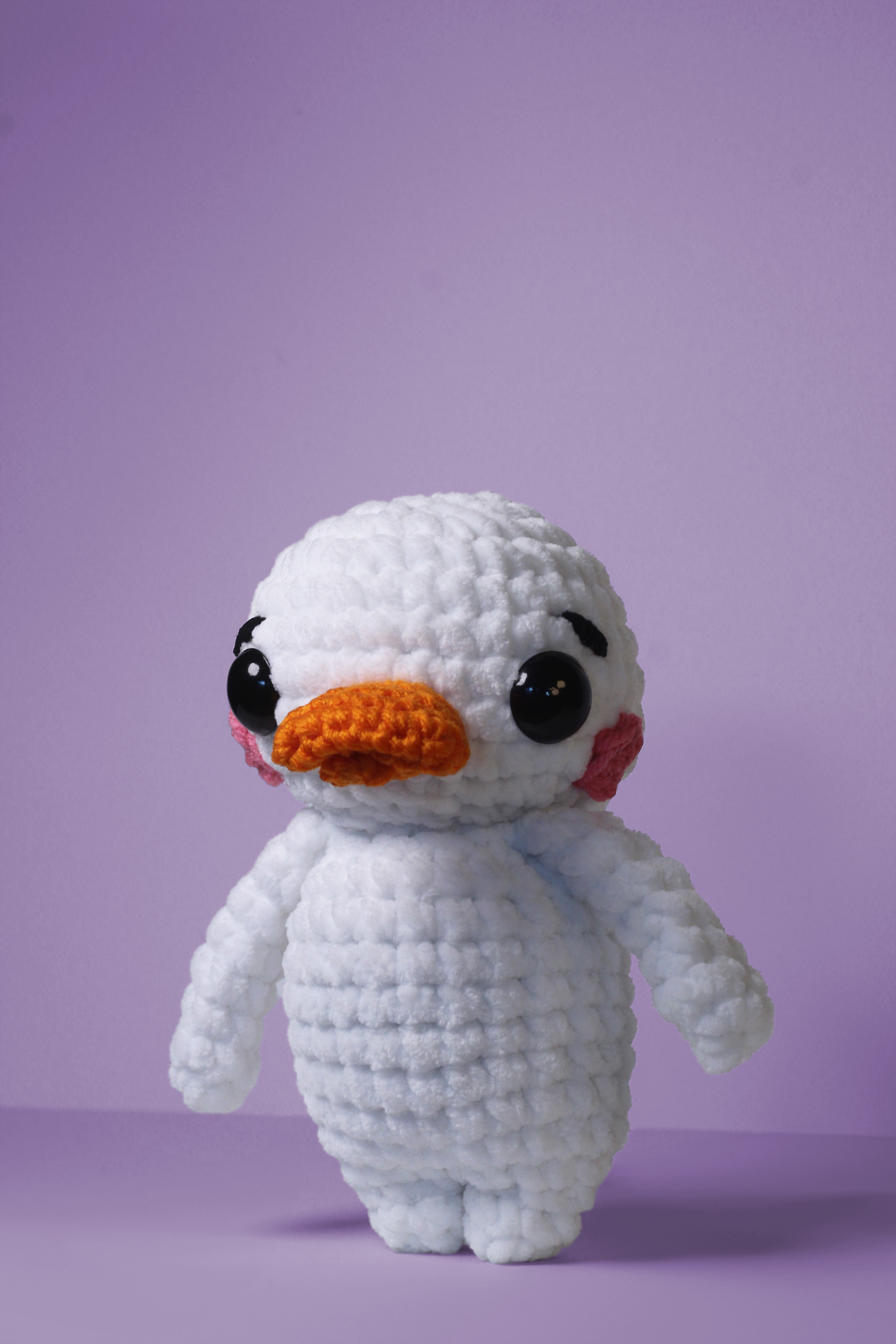 Crochet Duck Plush – Handmade Chunky Amigurumi Duckling Pal