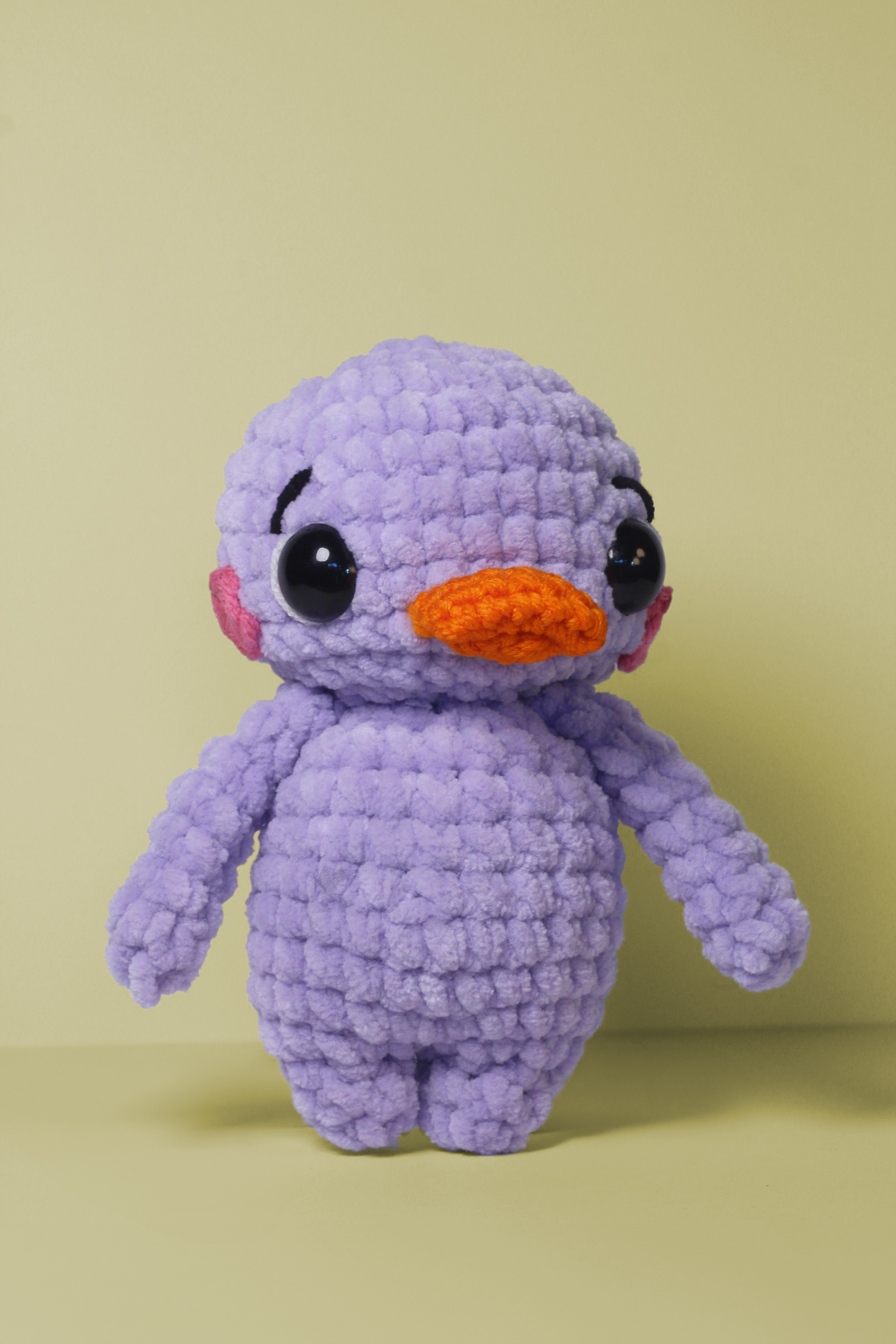 Crochet Duck Plush – Handmade Chunky Amigurumi Duckling Pal