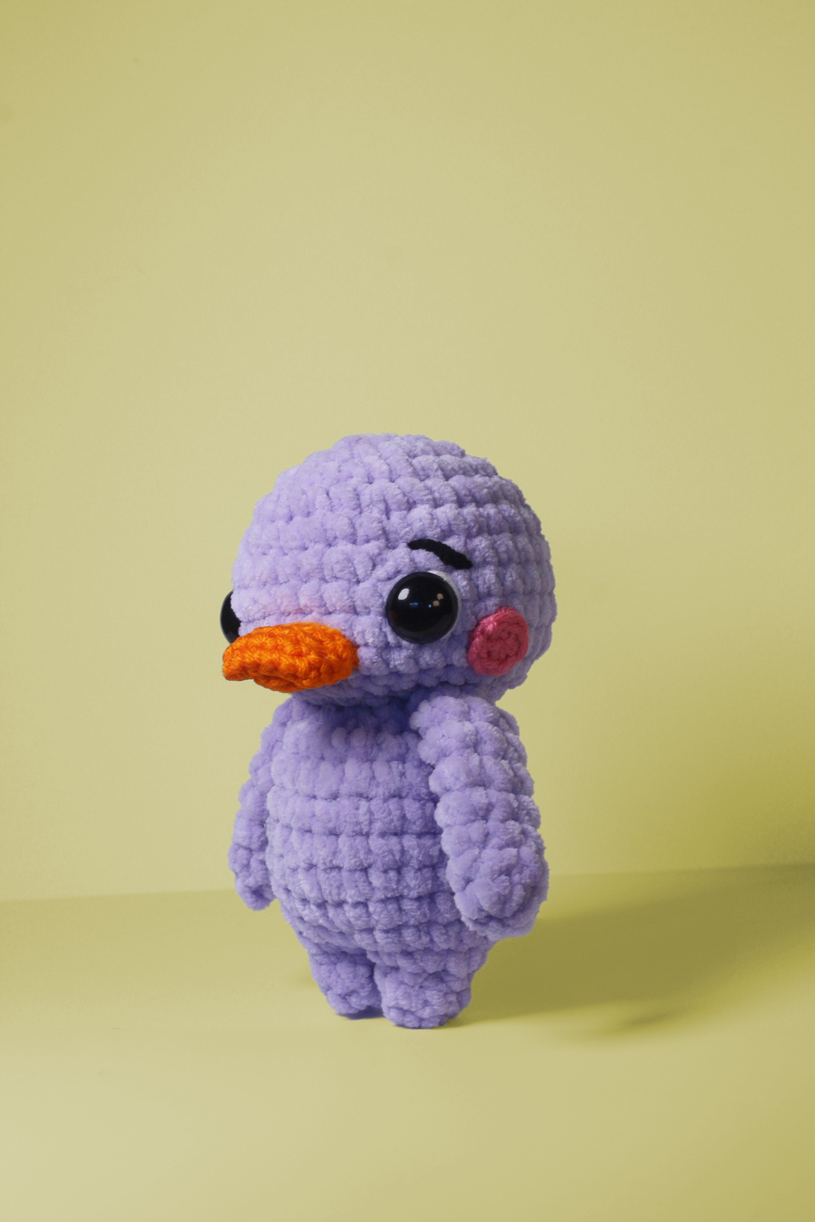 Crochet Duck Plush – Handmade Chunky Amigurumi Duckling Pal