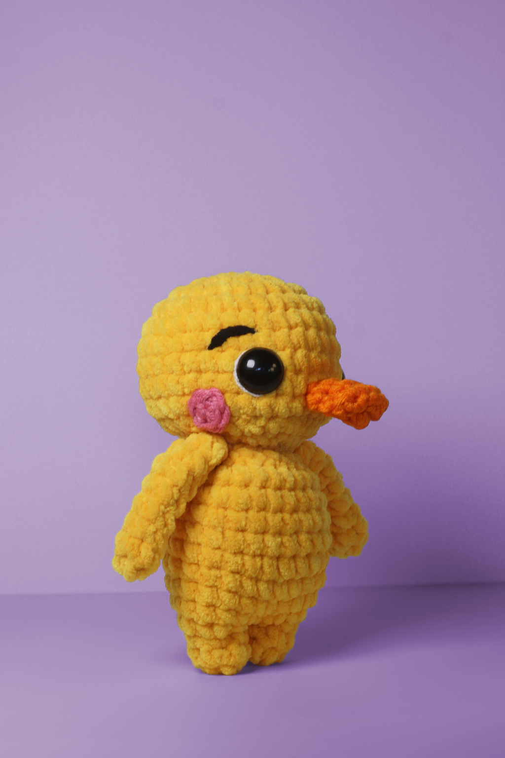 Crochet Duck Plush – Handmade Chunky Amigurumi Duckling Pal