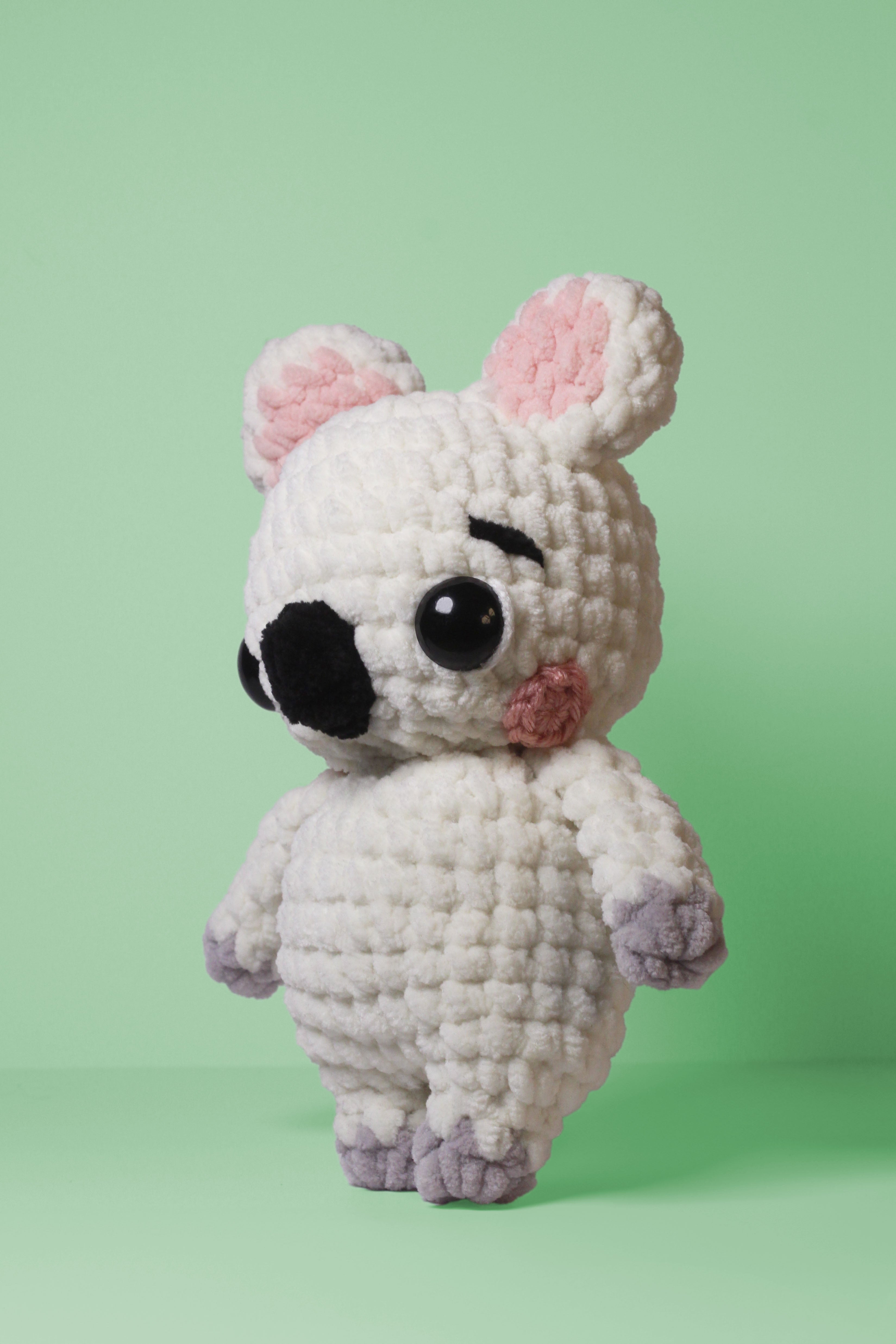 Crochet Koala Plush – Handmade Chunky Amigurumi Bear Pal