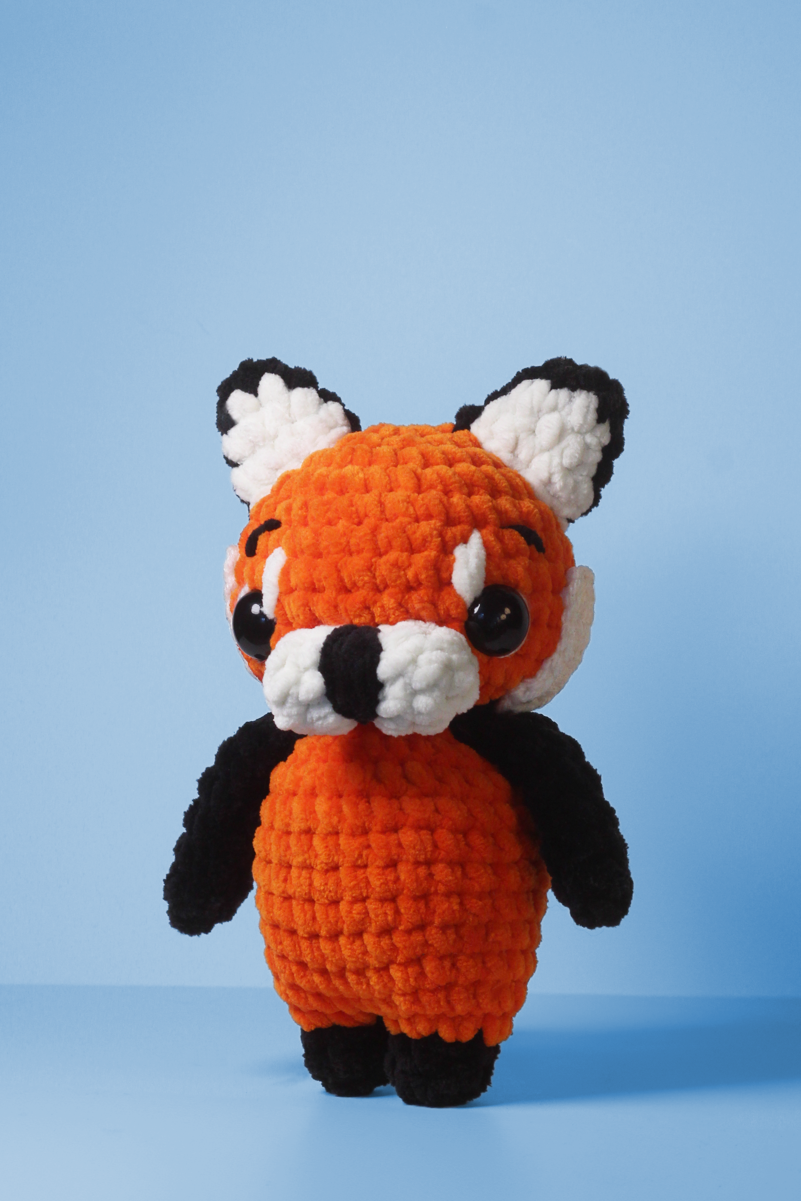 Crochet Red Panda Plush – Handmade Chunky Amigurumi Woodland Pal