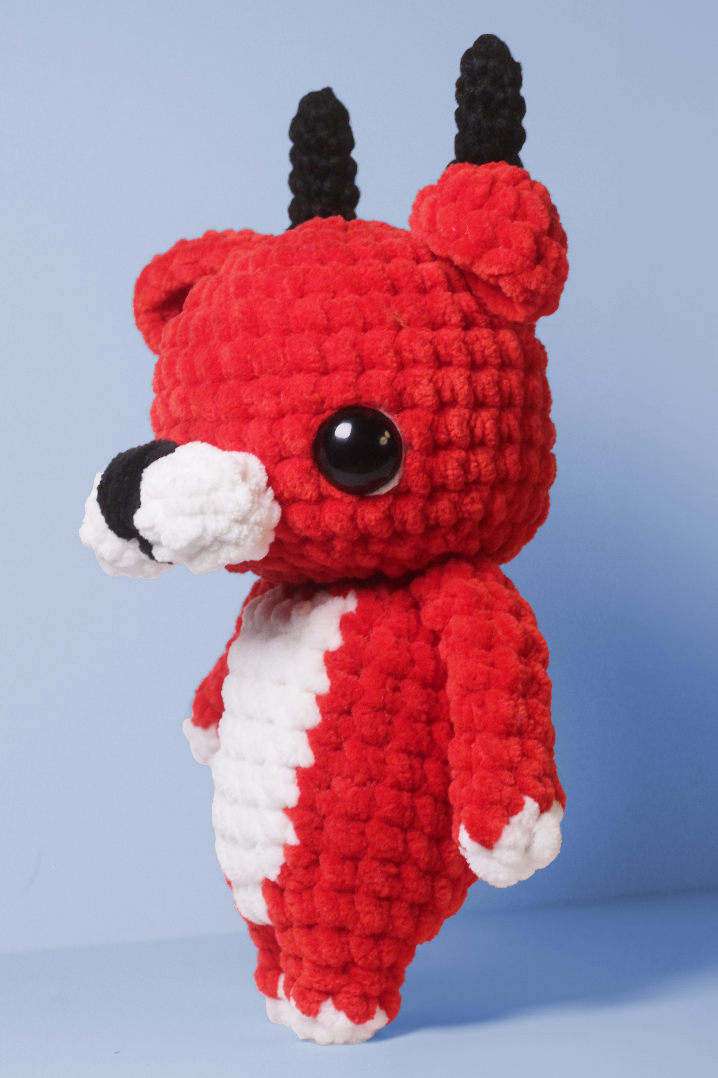 Crochet Bull Amigurumi Pal – Handmade Chunky Plush Friend