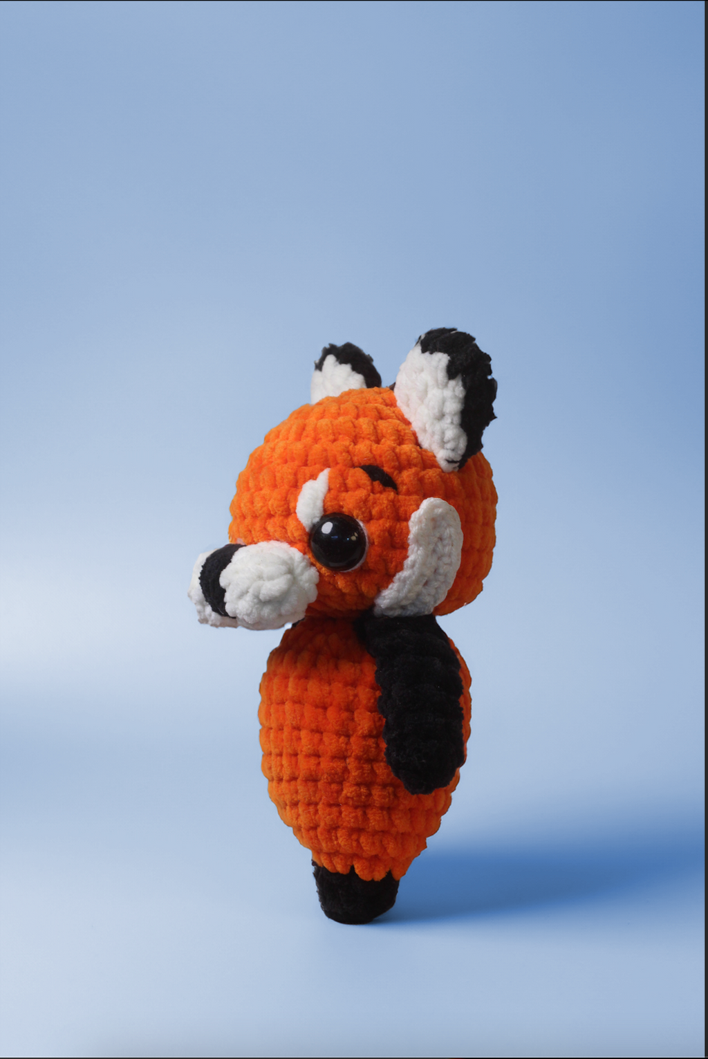 Crochet Red Panda Plush – Handmade Chunky Amigurumi Woodland Pal