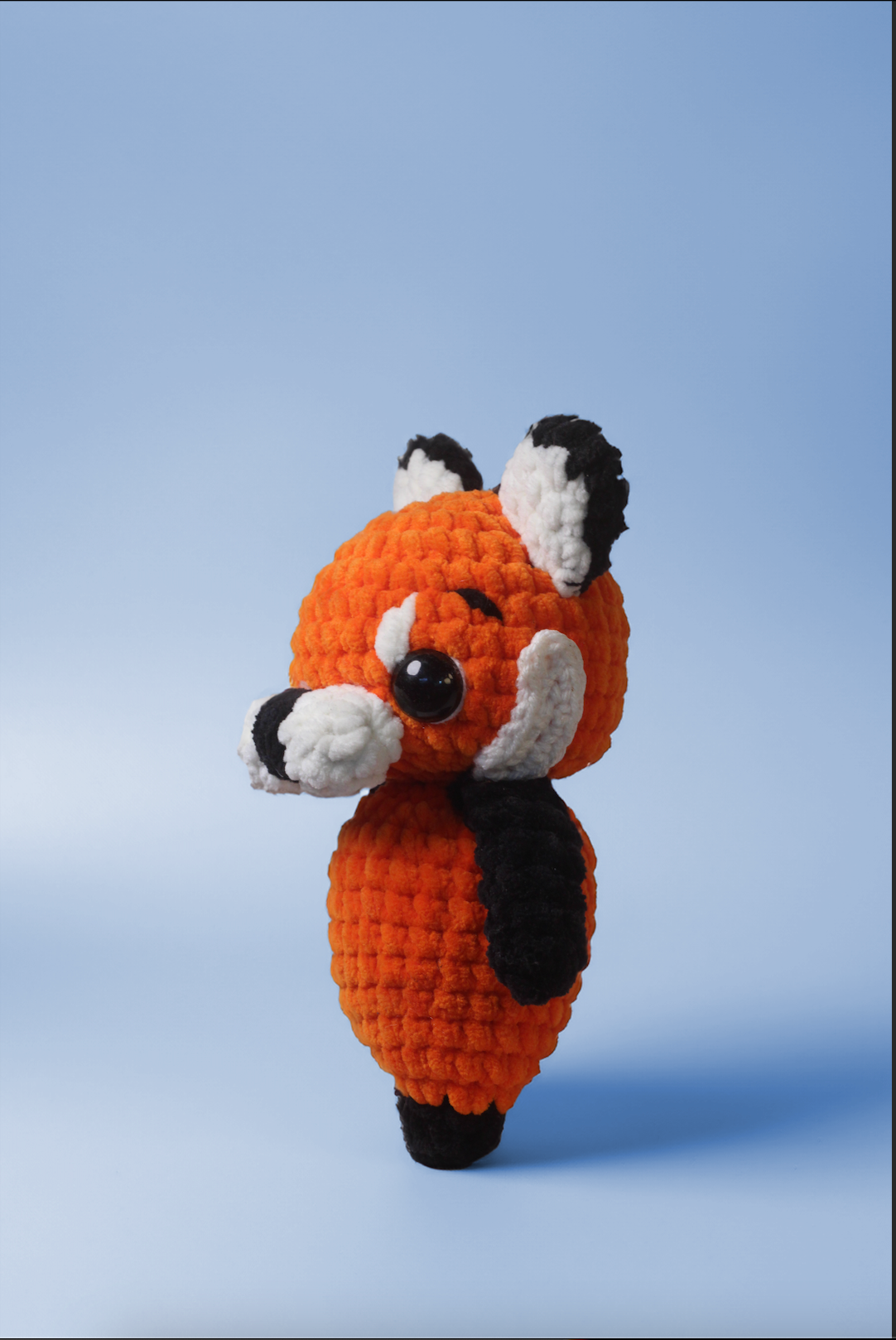 Crochet Red Panda Plush – Handmade Chunky Amigurumi Woodland Pal