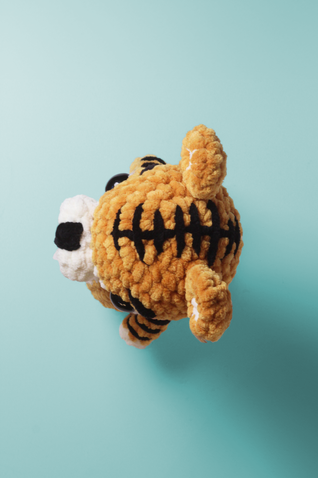 Crochet Tiger Plush – Handmade Chunky Amigurumi Jungle Animal
